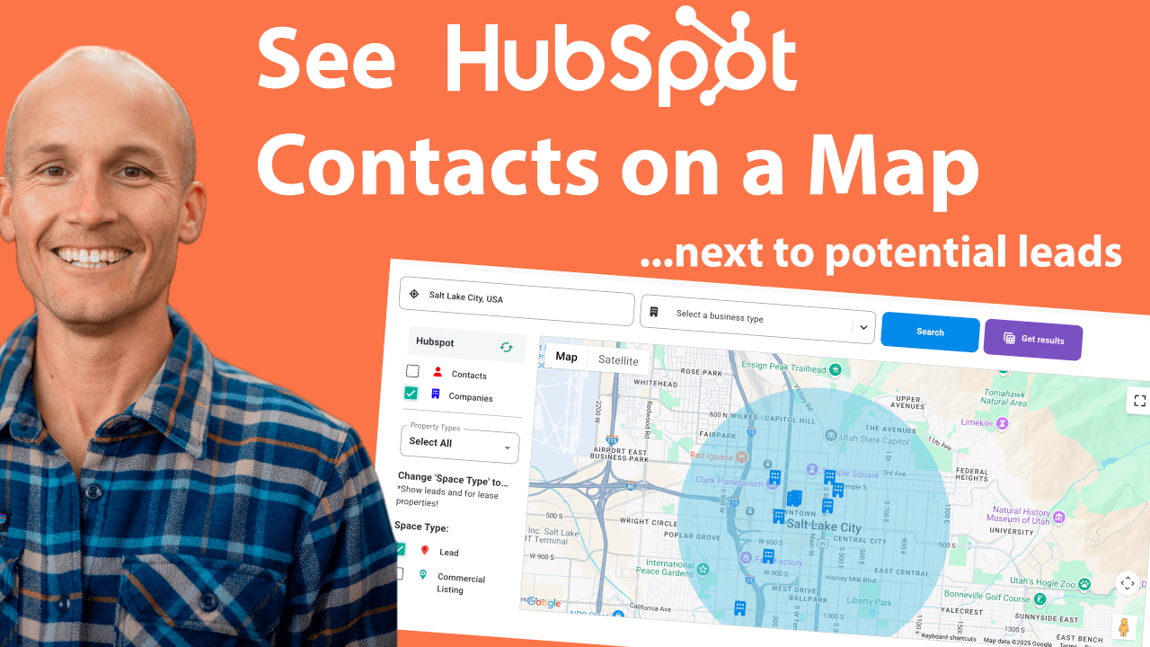 View HubSpot Contacts on Map next to Potential Leads